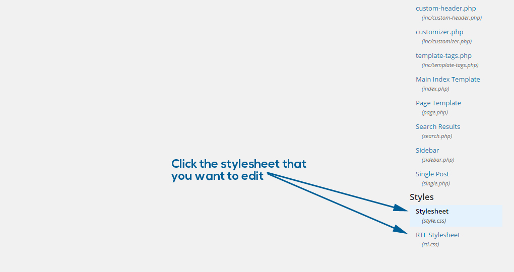 Select Stylesheet